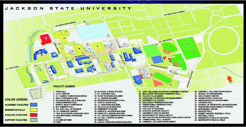 Millsaps College Campus Map 31