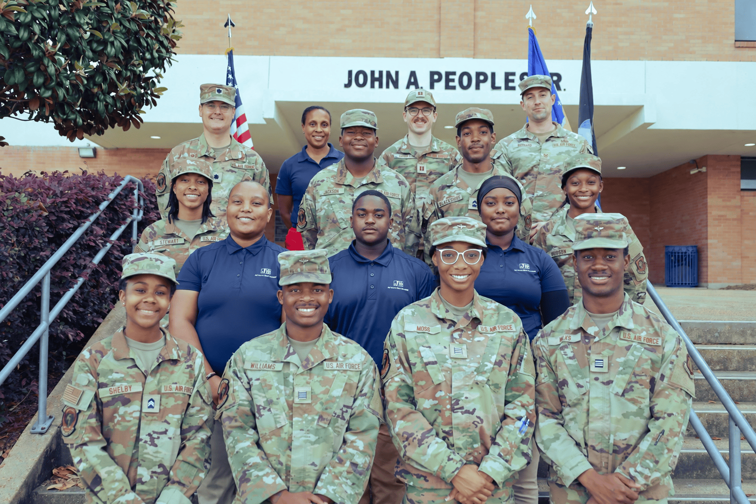Detachment 006 students and faculty together at Jackson State University