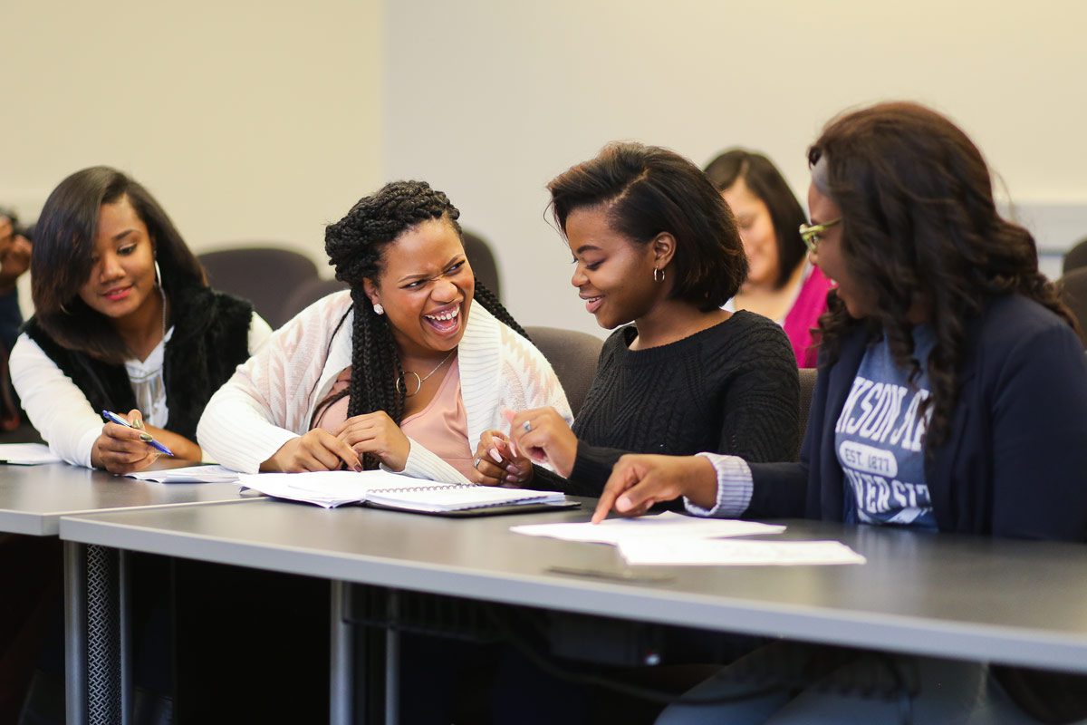 Women in lecture