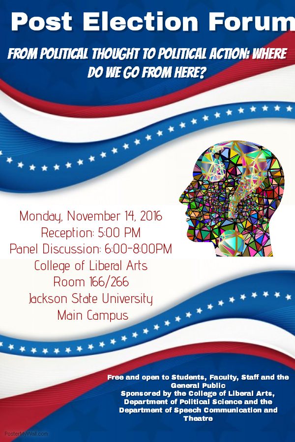 Nov 14 election forum announcement