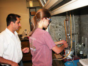 Erin and Dr. Arslan in Lab-large